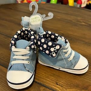 📍2/$12 - Stepping Stone- baseball shoes, size 9-12 months
